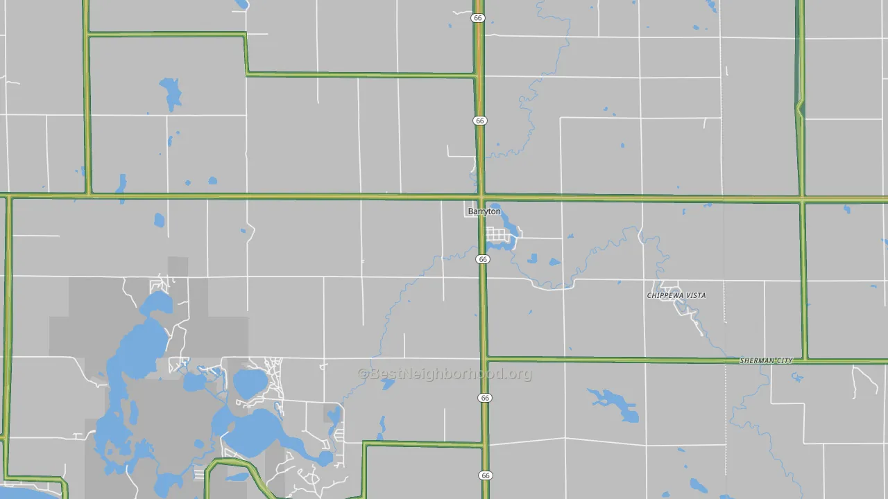 49305, MI Map of Noise Levels in 49305
