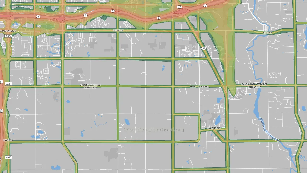 49316, MI Map of Noise Levels in 49316
