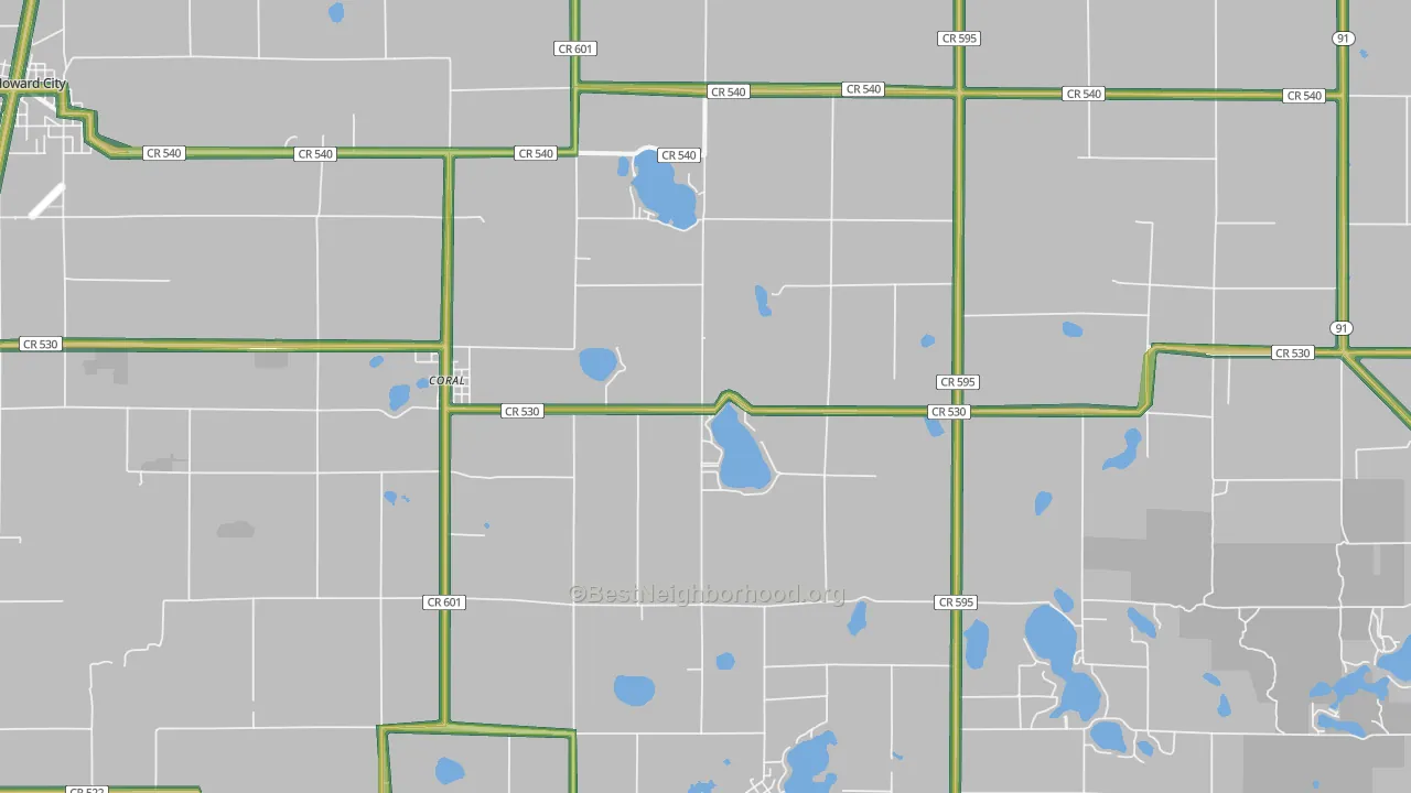 49322, MI Map of Noise Levels in 49322
