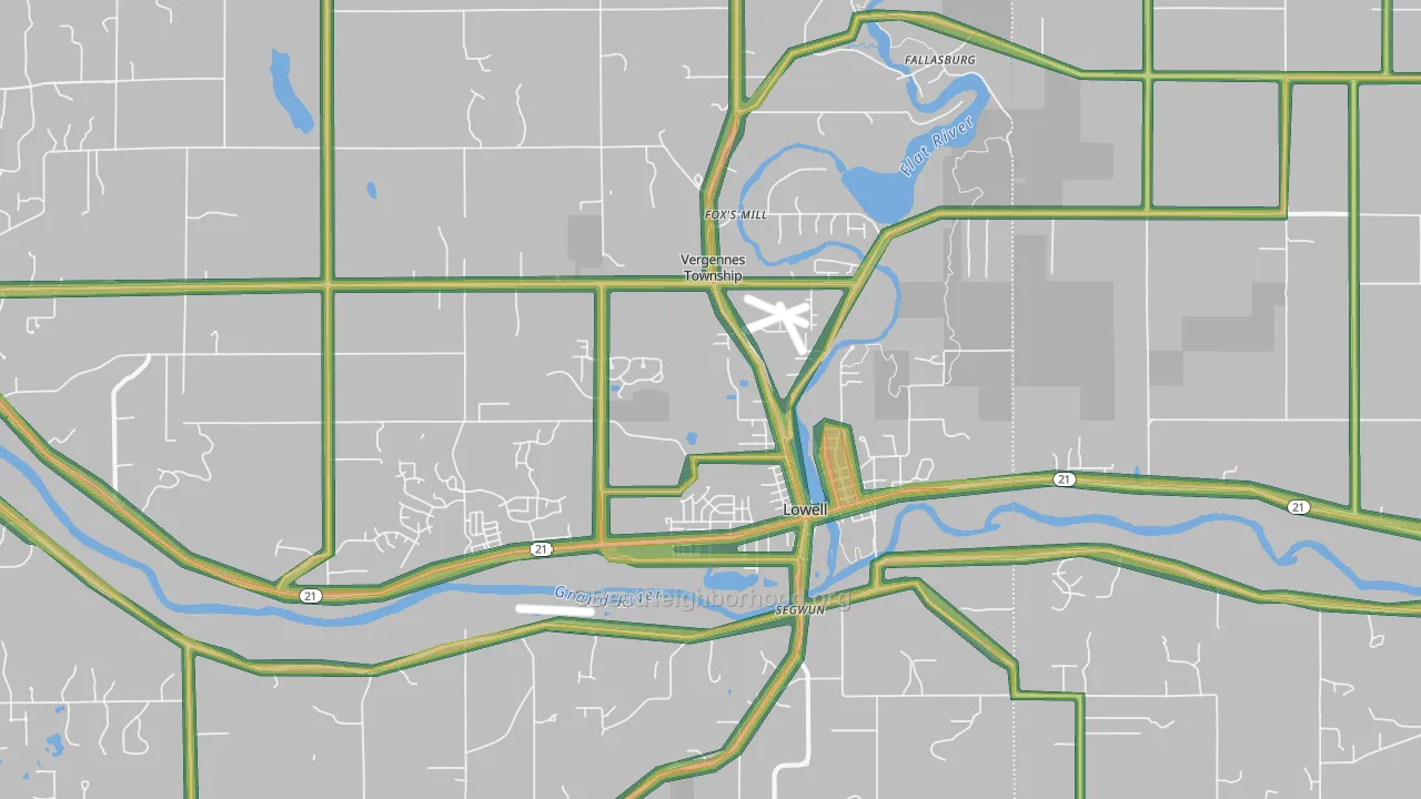 49331, MI Map of Noise Levels in 49331