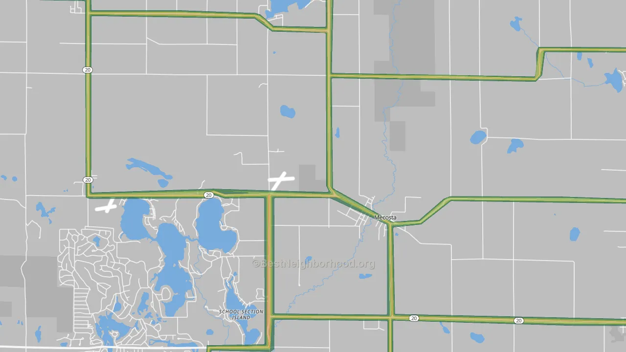 49332, MI Map of Noise Levels in 49332