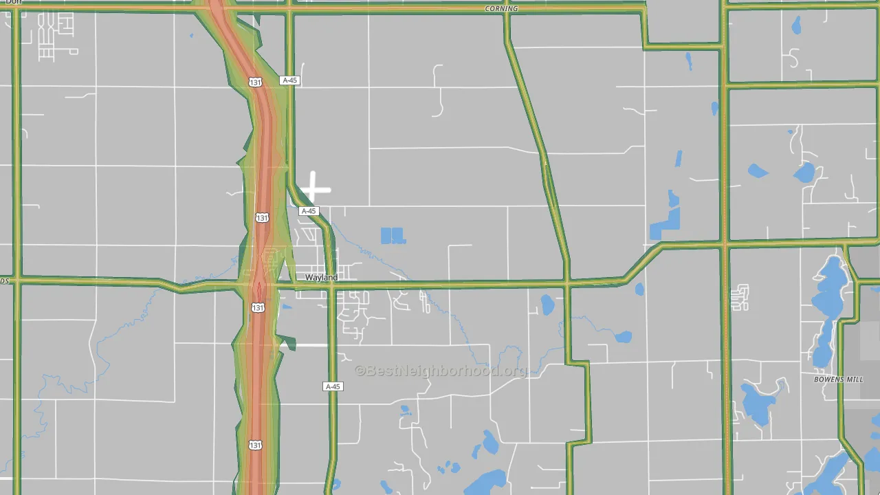 49348, MI Map of Noise Levels in 49348