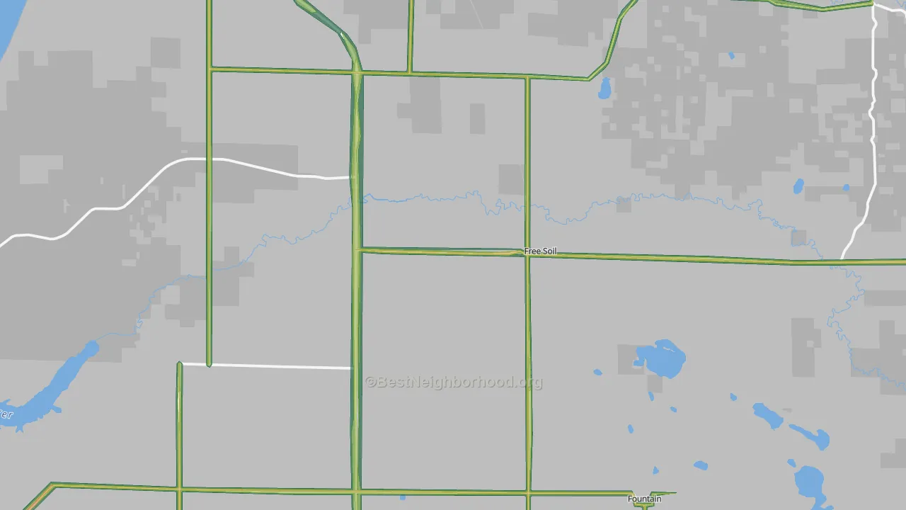49411, MI Map of Noise Levels in 49411