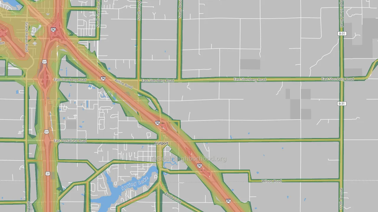 49415, MI Map of Noise Levels in 49415