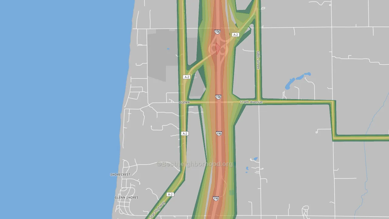 49416, MI Map of Noise Levels in 49416