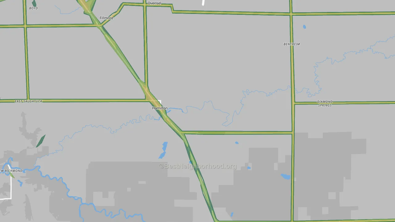 49419, MI Map of Noise Levels in 49419