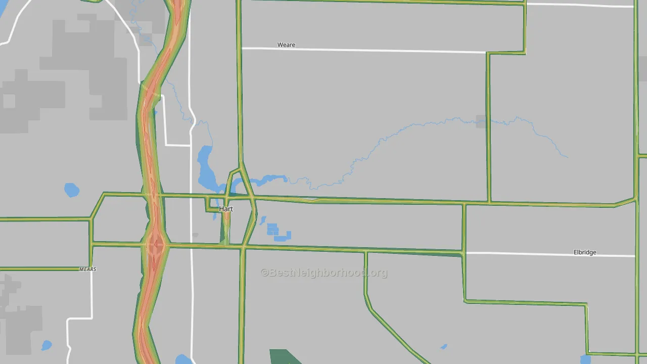 49420, MI Map of Noise Levels in 49420