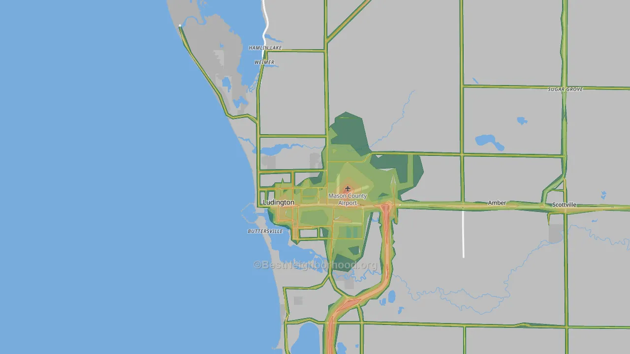 49431, MI Map of Noise Levels in 49431