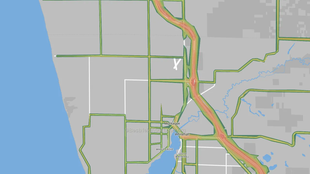 49437, MI Map of Noise Levels in 49437