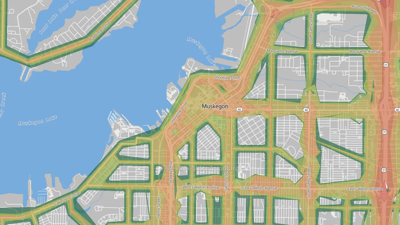 49440, MI Map of Noise Levels in 49440