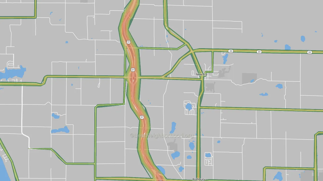 49446, MI Map of Noise Levels in 49446