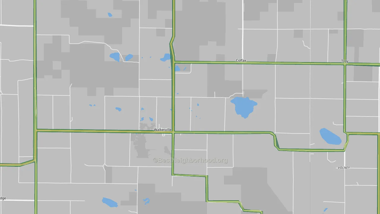 49459, MI Map of Noise Levels in 49459