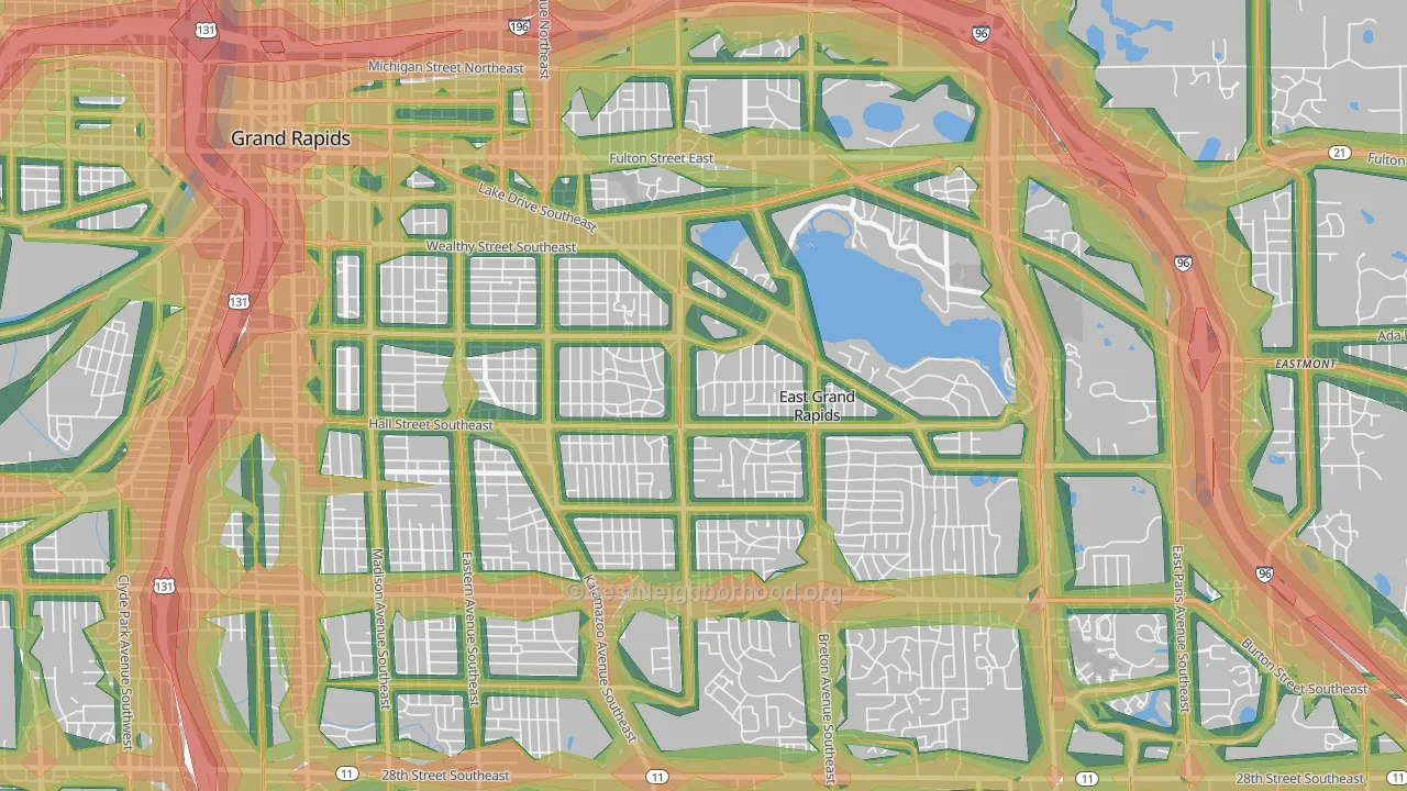 49506, MI Map of Noise Levels in 49506