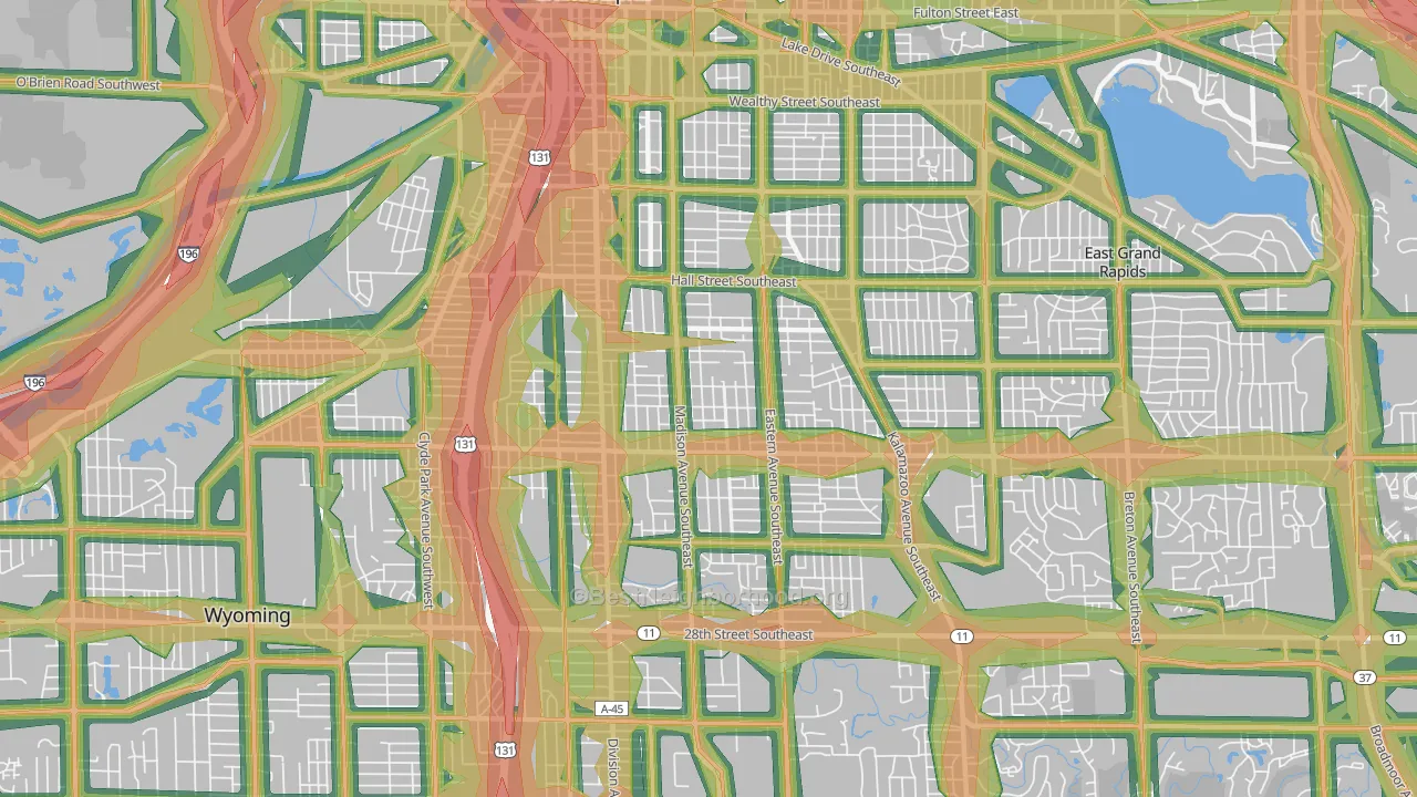 49507, MI Map of Noise Levels in 49507