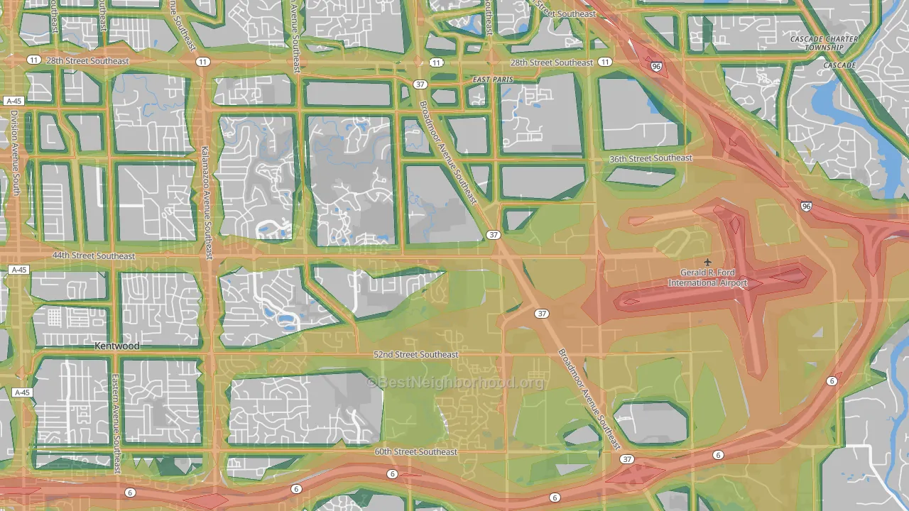 49512, MI Map of Noise Levels in 49512