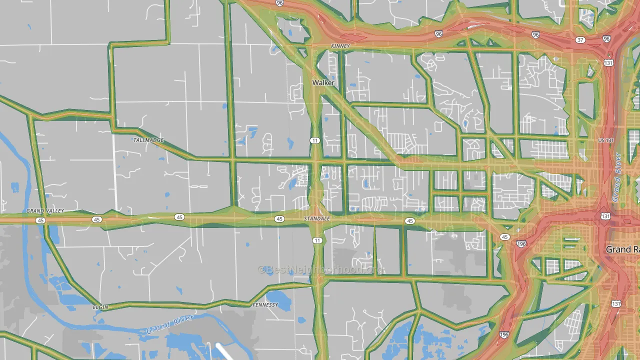 49534, MI Map of Noise Levels in 49534