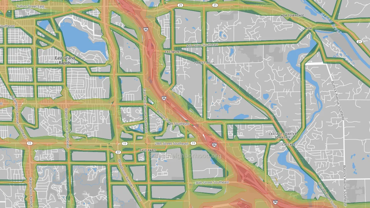 49546, MI Map of Noise Levels in 49546