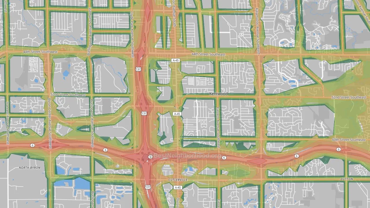 49548, MI Map of Noise Levels in 49548