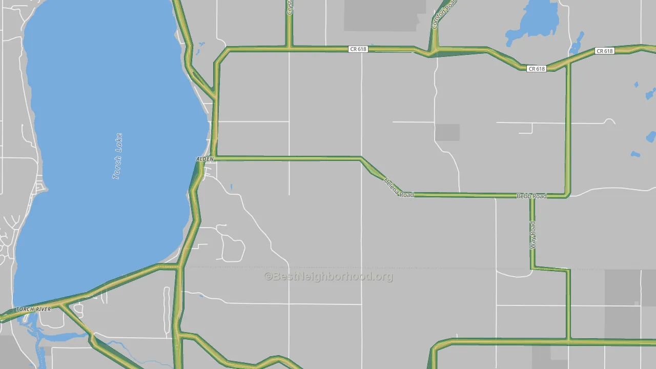 49612, MI Map of Noise Levels in 49612