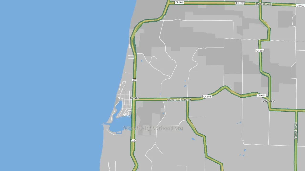 49613, MI Map of Noise Levels in 49613