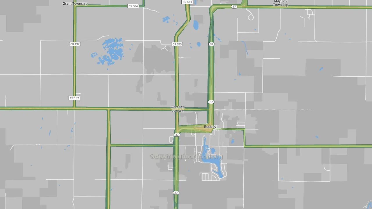 49620, MI Map of Noise Levels in 49620