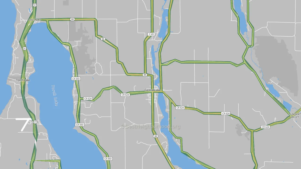 49622, MI Map of Noise Levels in 49622