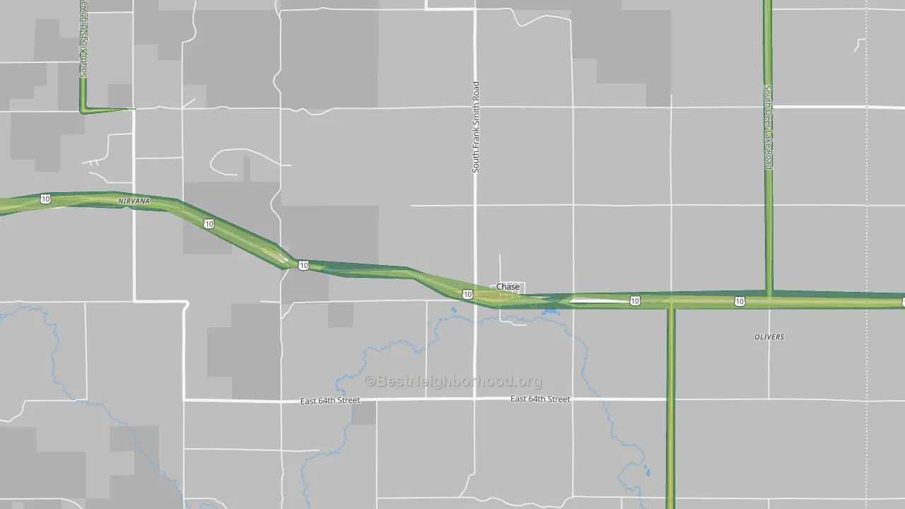 49623, MI Map of Noise Levels in 49623