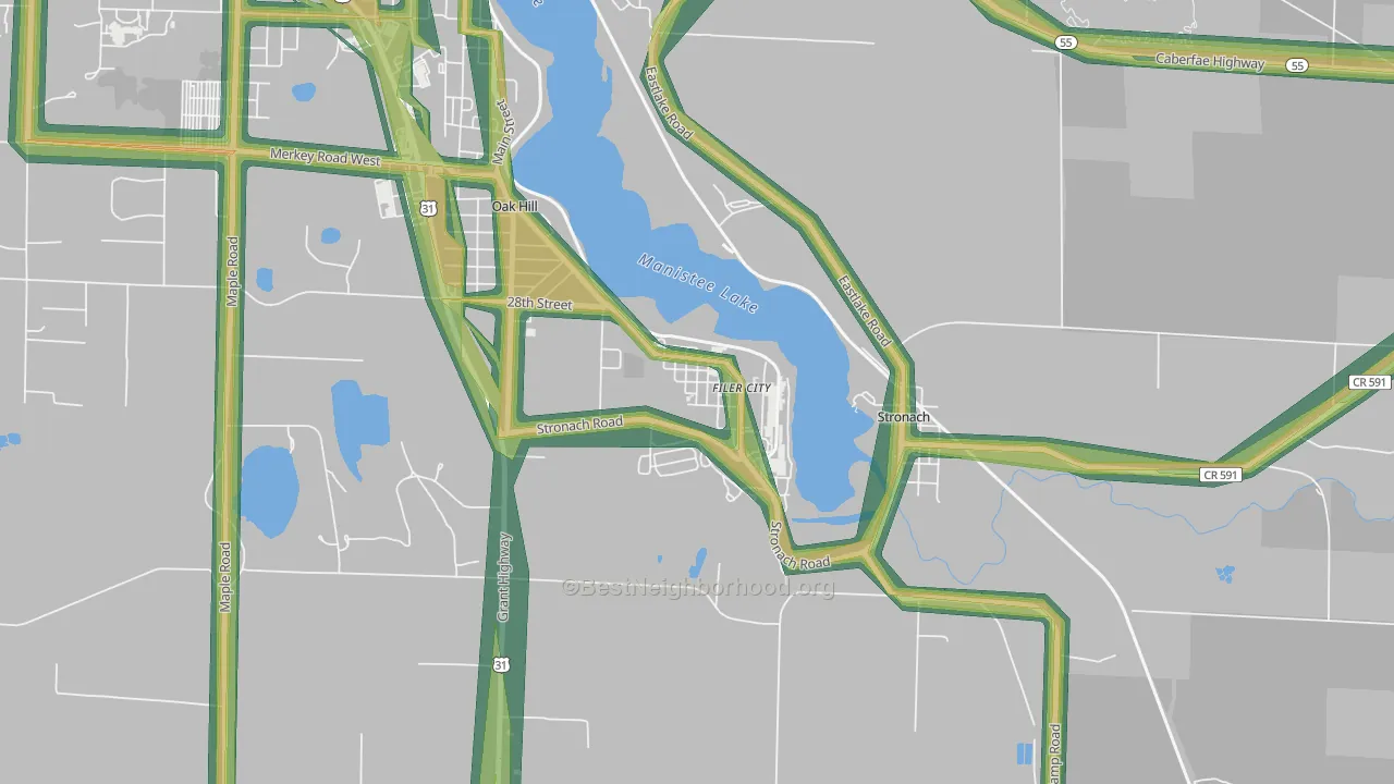 49634, MI Map of Noise Levels in 49634