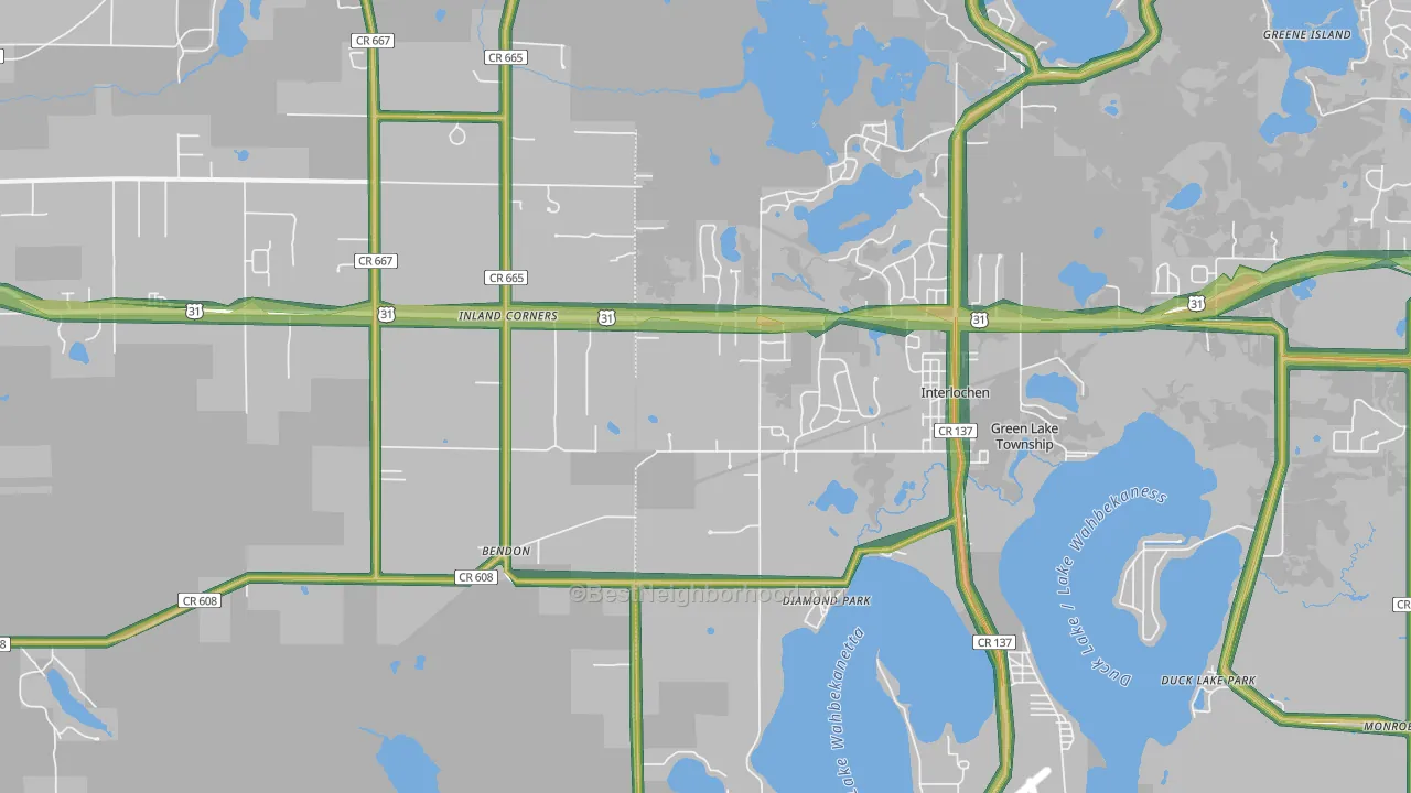 49643, MI Map of Noise Levels in 49643