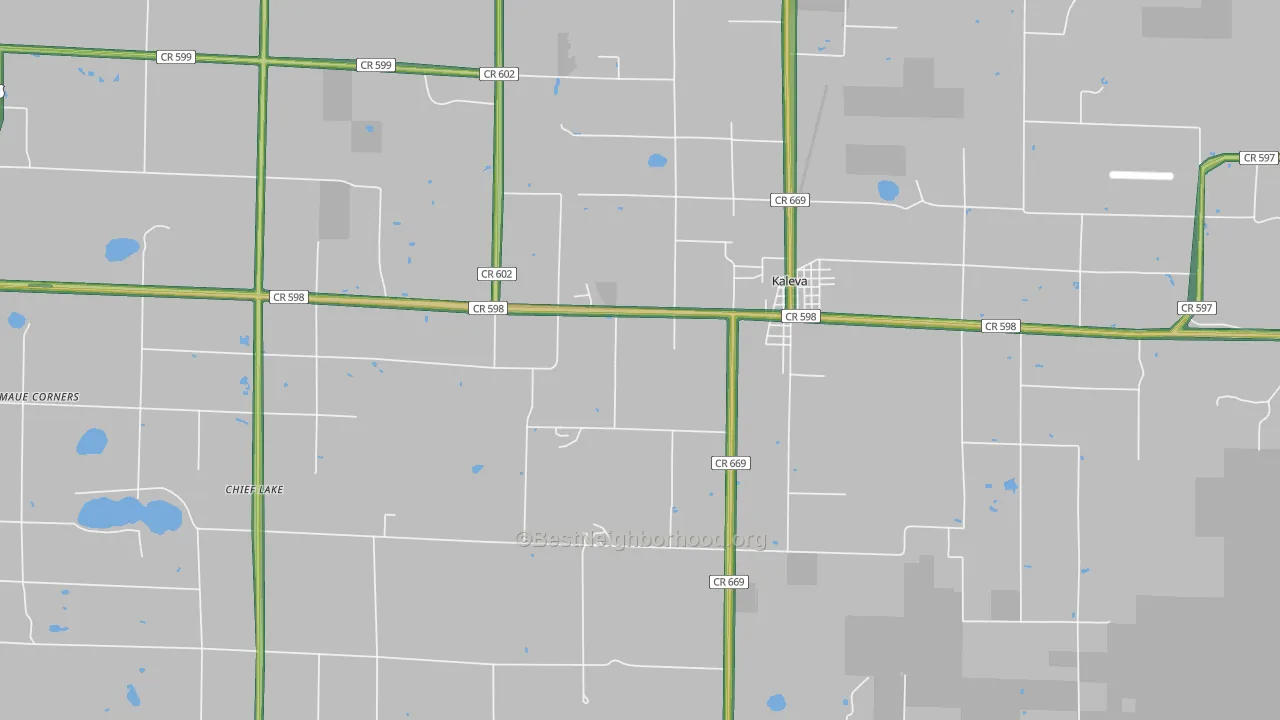 49645, MI Map of Noise Levels in 49645