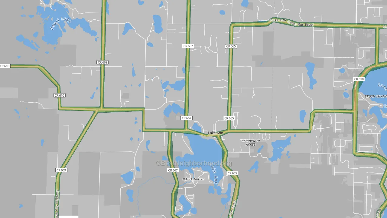 49650, MI Map of Noise Levels in 49650