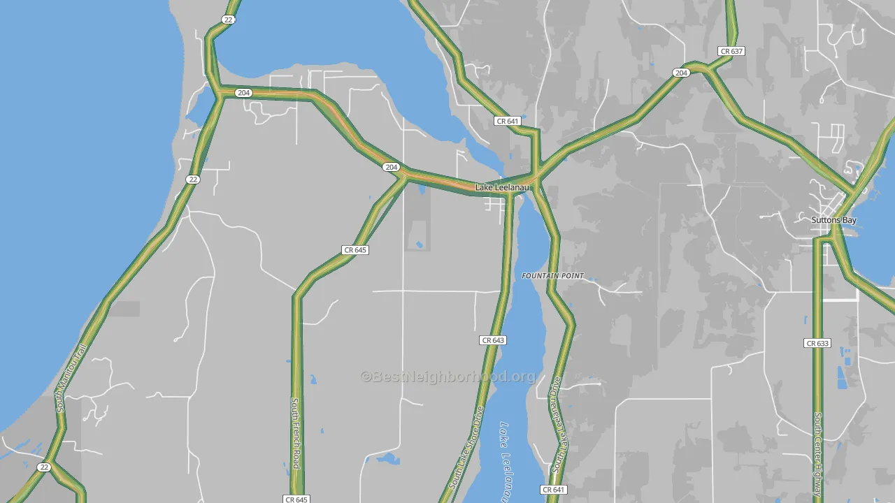 49653, MI Map of Noise Levels in 49653