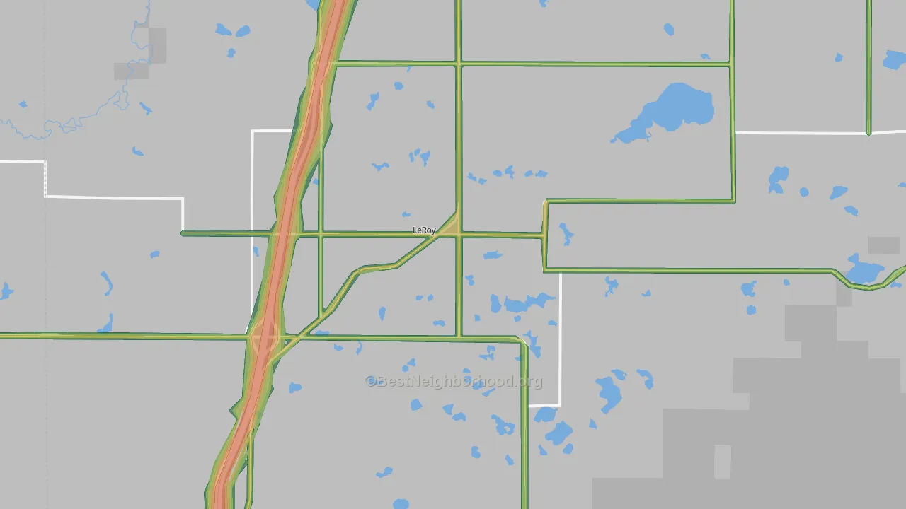 49655, MI Map of Noise Levels in 49655