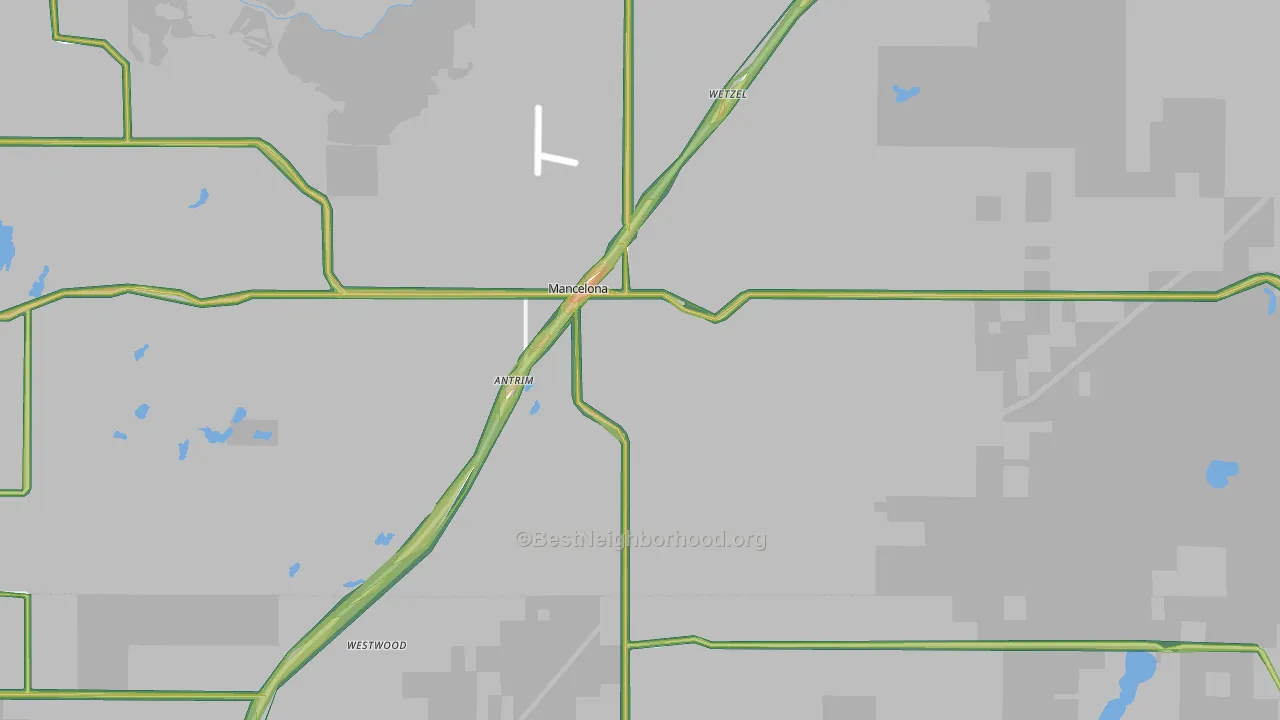 49659, MI Map of Noise Levels in 49659