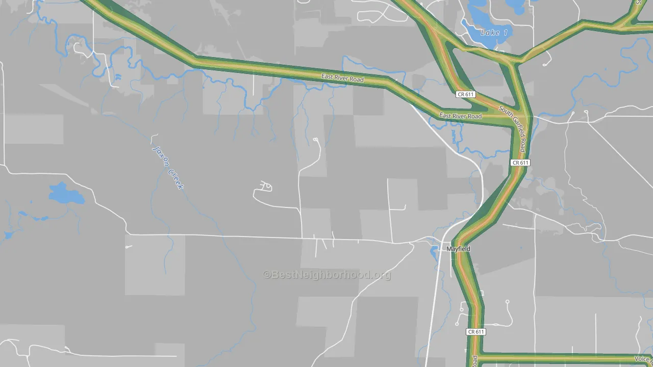 49666, MI Map of Noise Levels in 49666