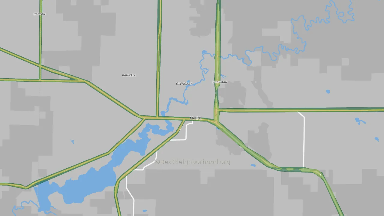49668, MI Map of Noise Levels in 49668
