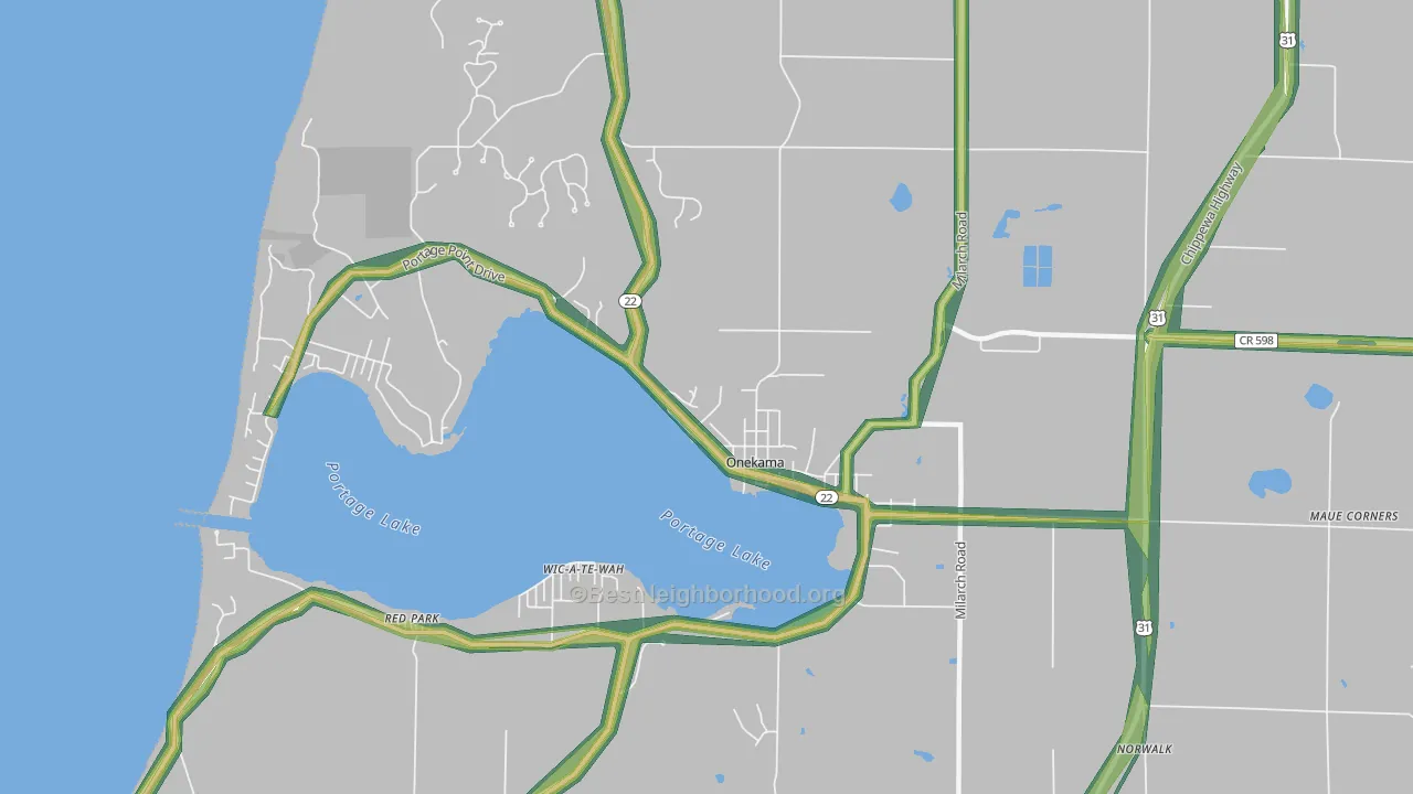 49675, MI Map of Noise Levels in 49675