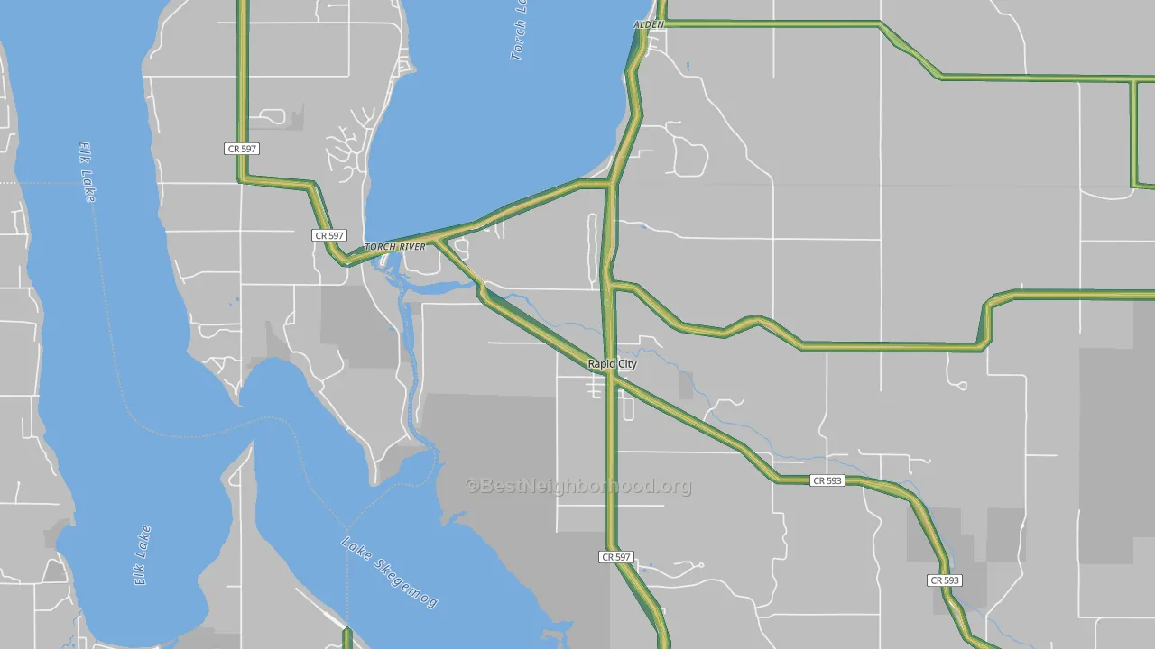 49676, MI Map of Noise Levels in 49676