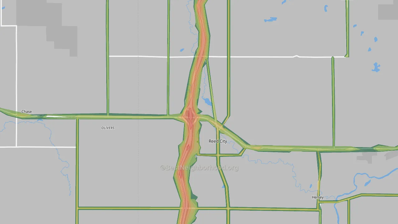 49677, MI Map of Noise Levels in 49677