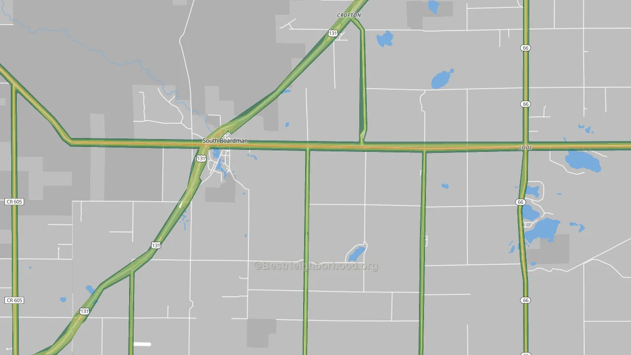 49680, MI Map of Noise Levels in 49680