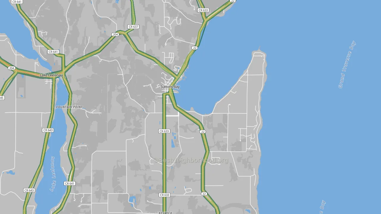 49682, MI Map of Noise Levels in 49682
