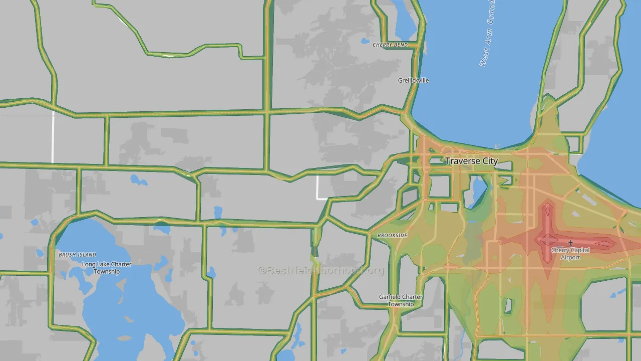 49684, MI Map of Noise Levels in 49684