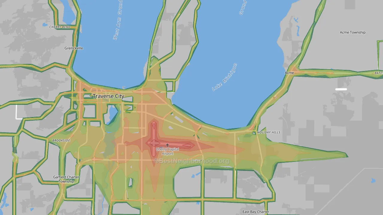 49686, MI Map of Noise Levels in 49686