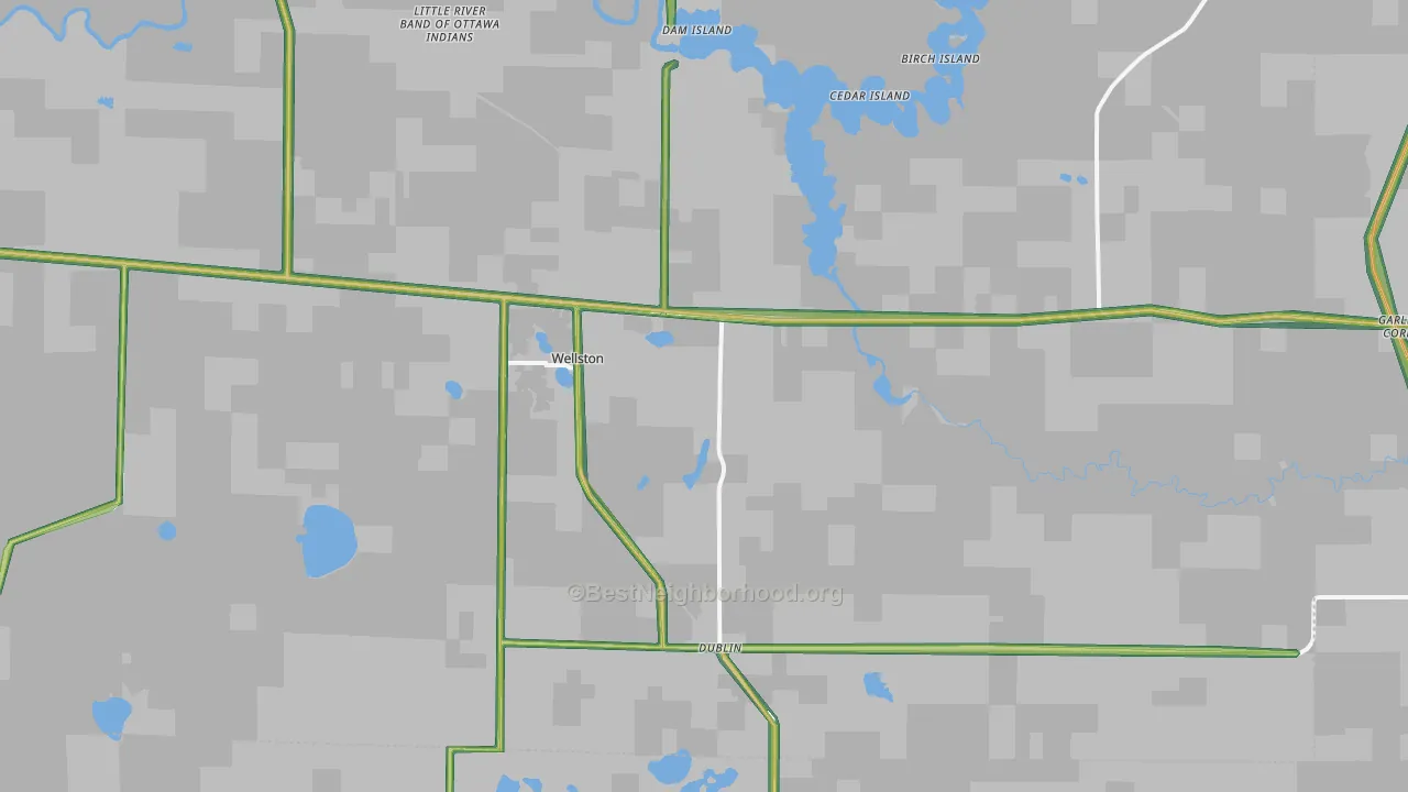 49689, MI Map of Noise Levels in 49689