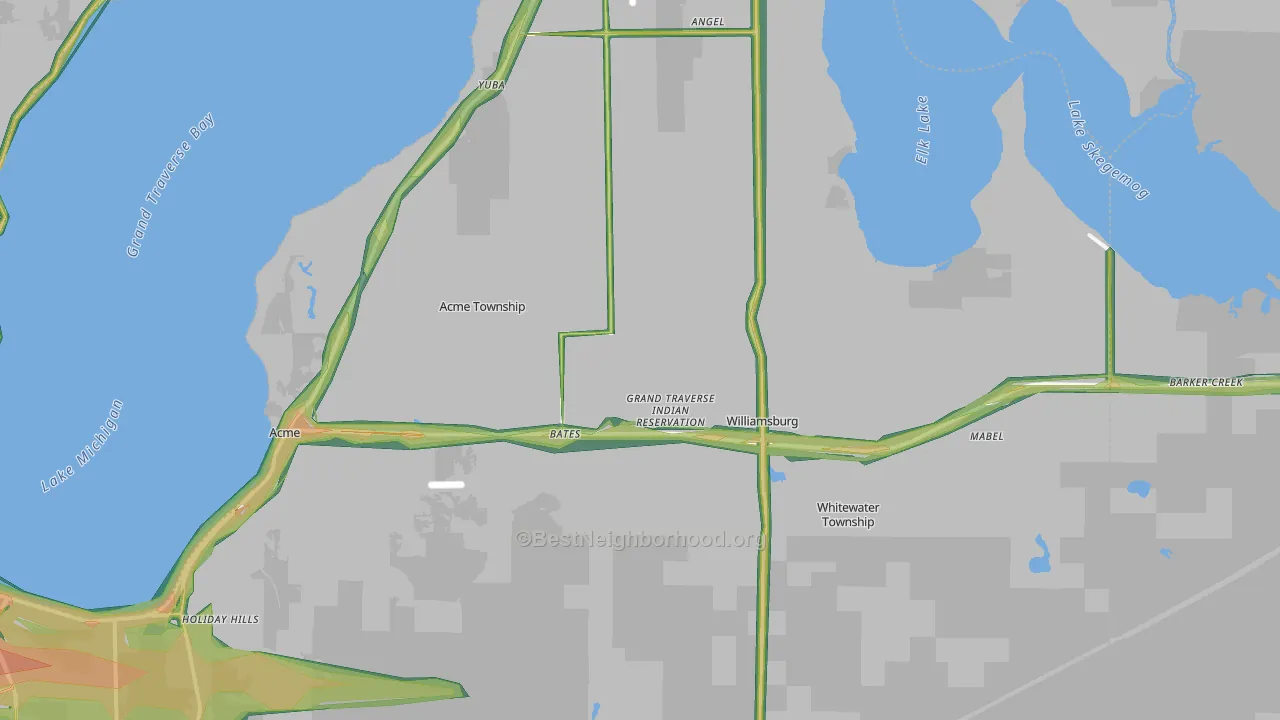 49690, MI Map of Noise Levels in 49690