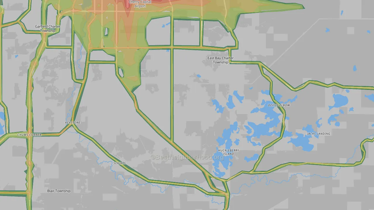 49696, MI Map of Noise Levels in 49696
