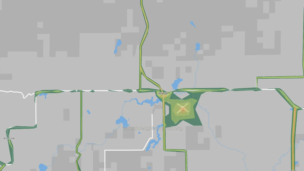 49709, MI Map of Noise Levels in 49709