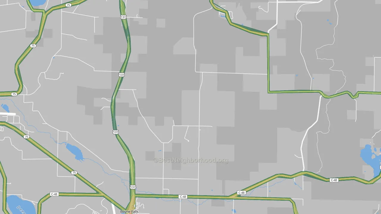 49713, MI Map of Noise Levels in 49713