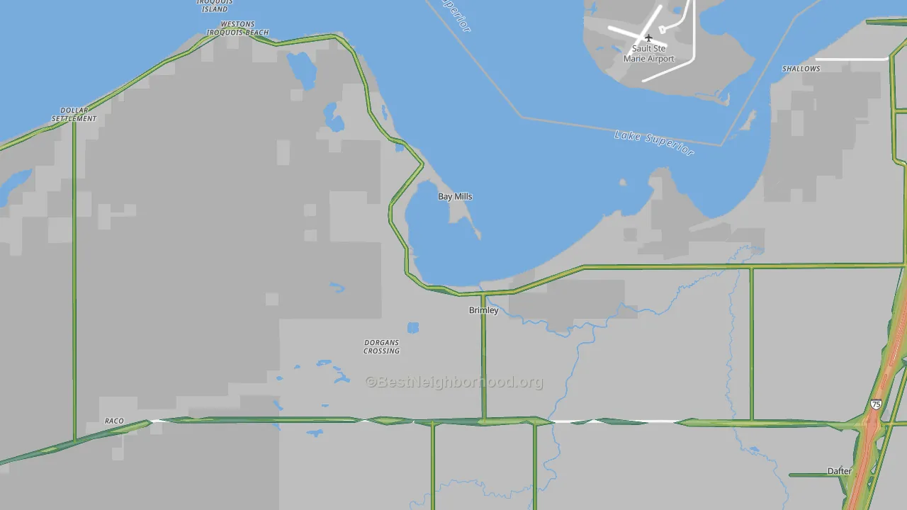 49715, MI Map of Noise Levels in 49715
