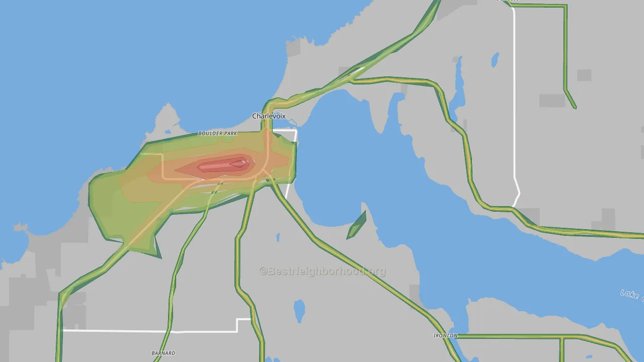 49720, MI Map of Noise Levels in 49720